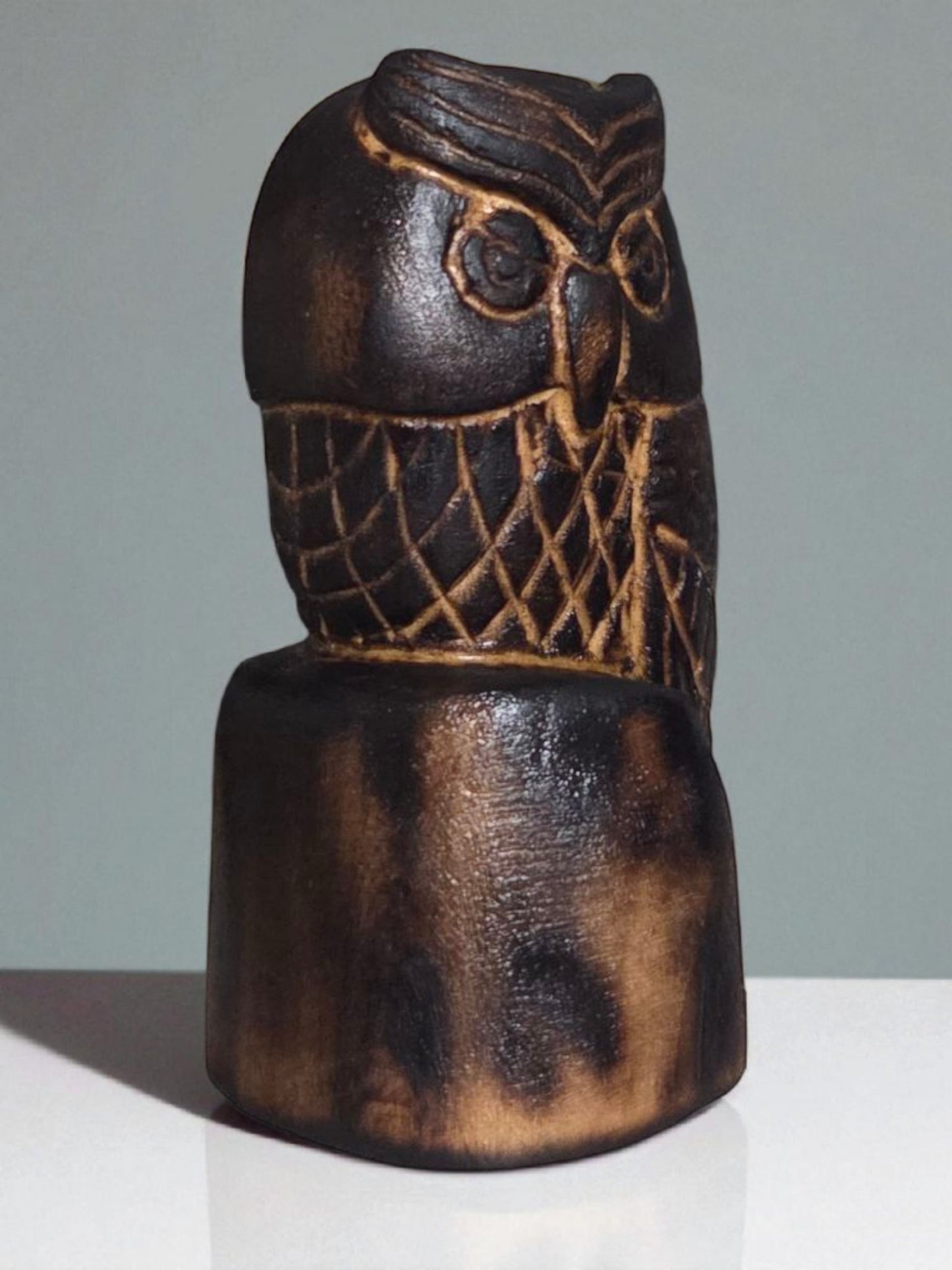 Burnt Basswood Owl