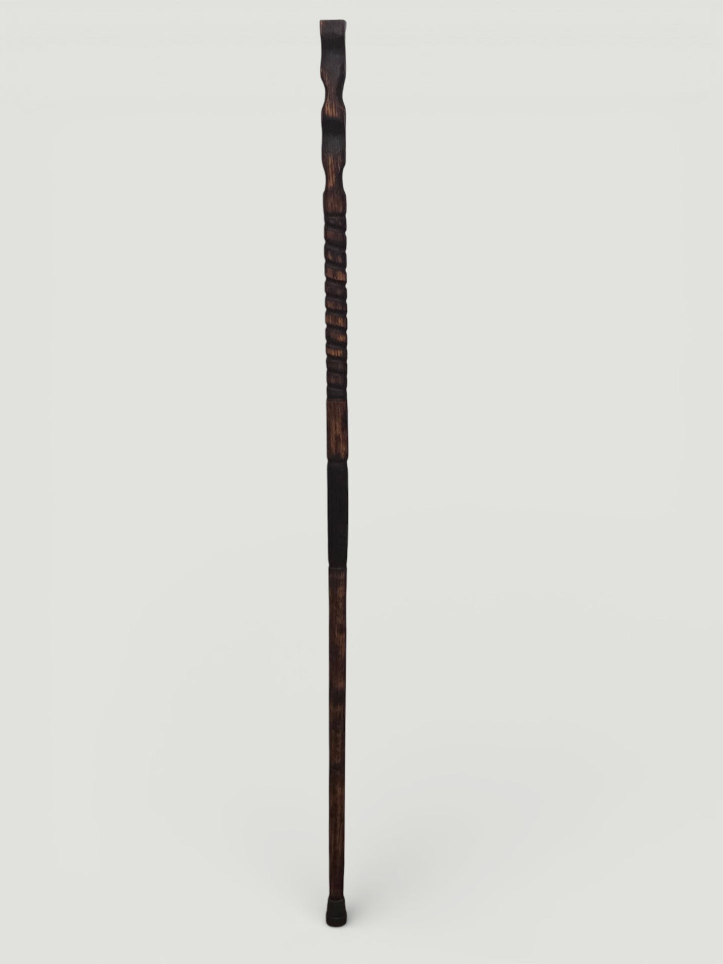 Burnt Red Oak Walking Stick