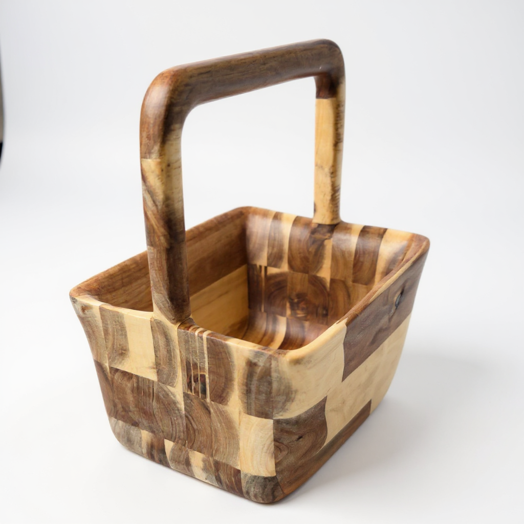Acacia Edge Glued Basket