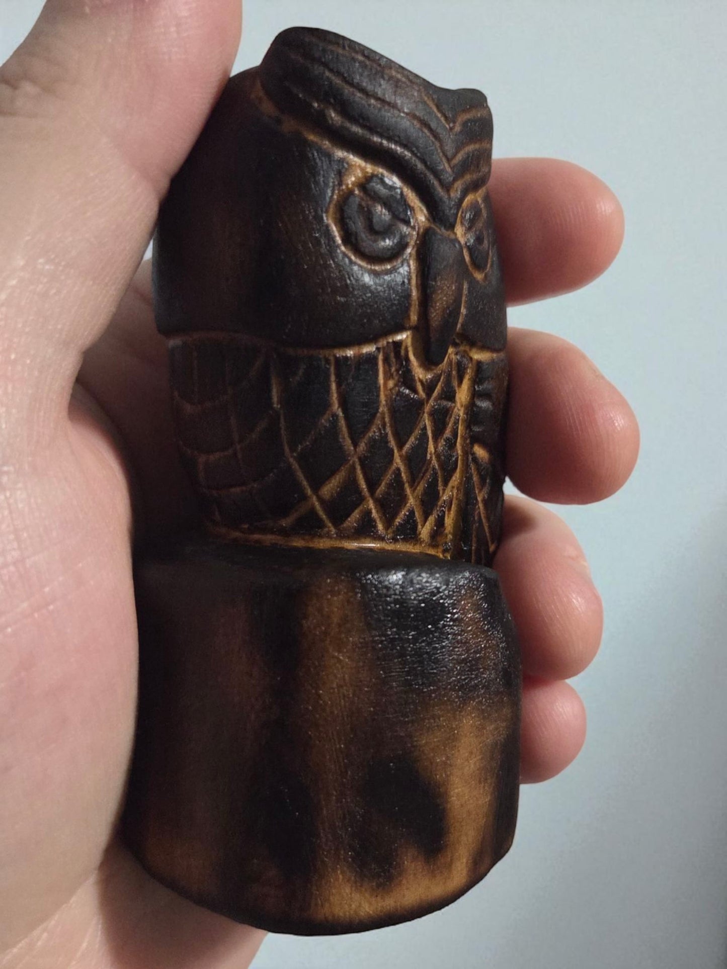 Burnt Basswood Owl