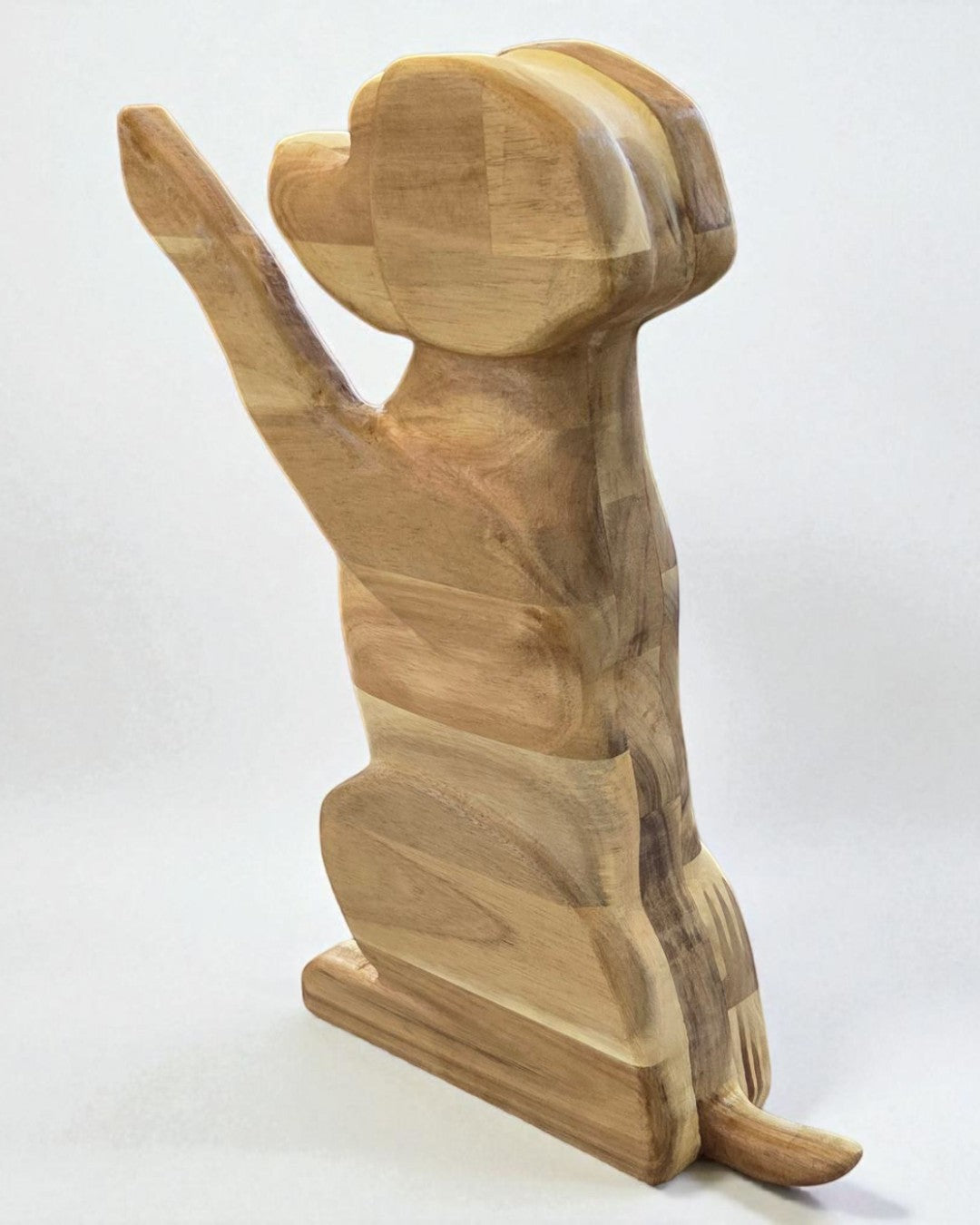 Edge Glued Acacia Wooden Dog