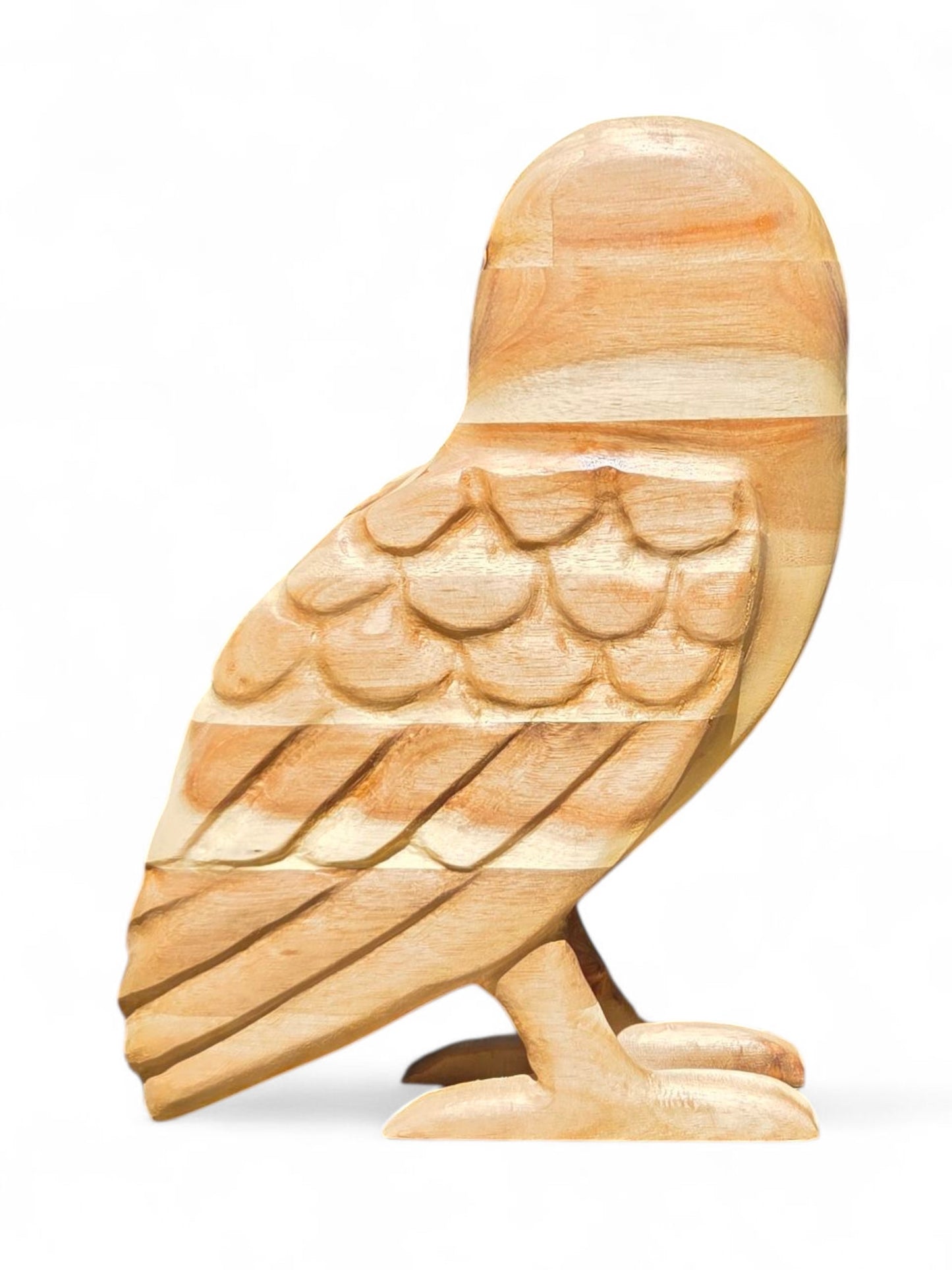 Acacia Wood Edge Glued Owl