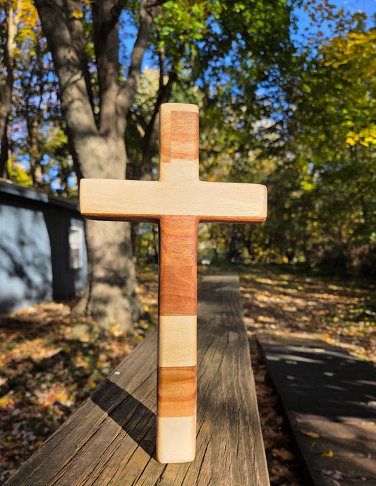 Edge Glued Acacia Wood Cross