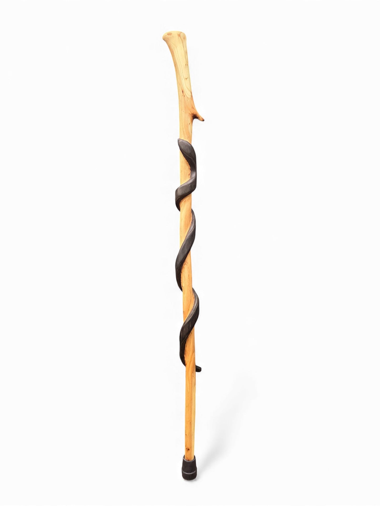 Hardwood Burnt Snake Walking Stick