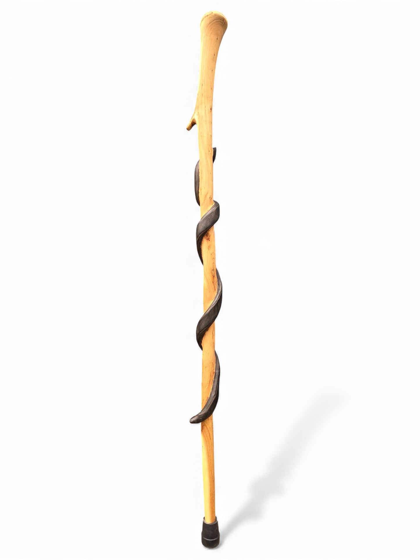 Hardwood Burnt Snake Walking Stick