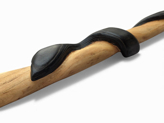 Hardwood Burnt Snake Walking Stick