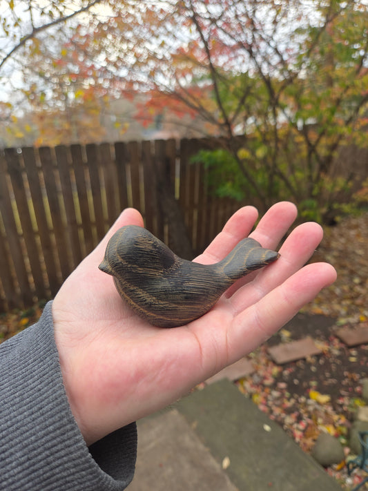 Burnt Red Oak Comfort Bird With Golden Hue