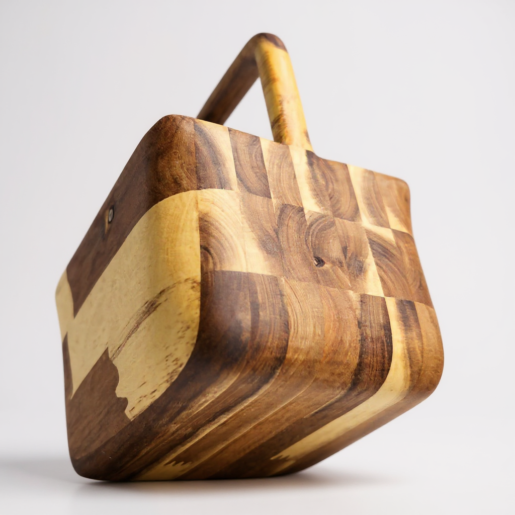 Acacia Edge Glued Basket