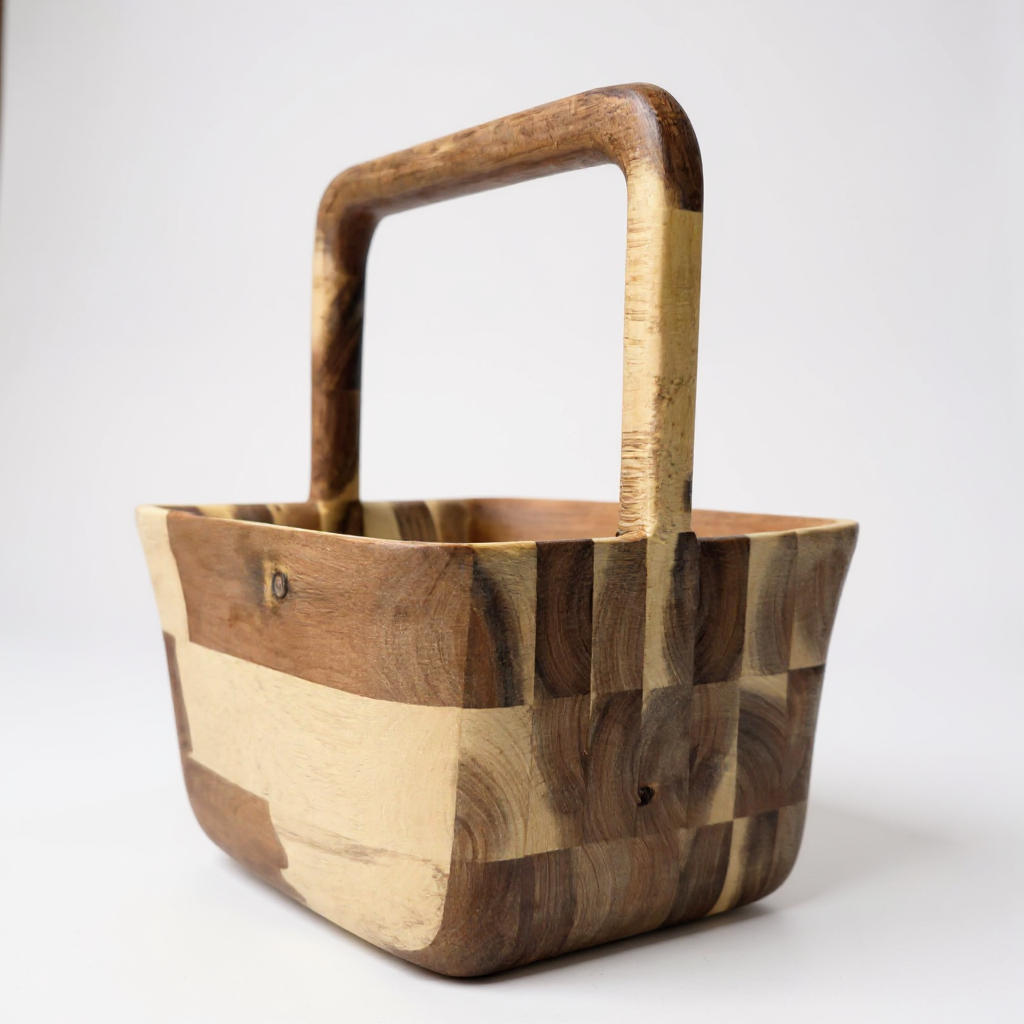 Acacia Edge Glued Basket