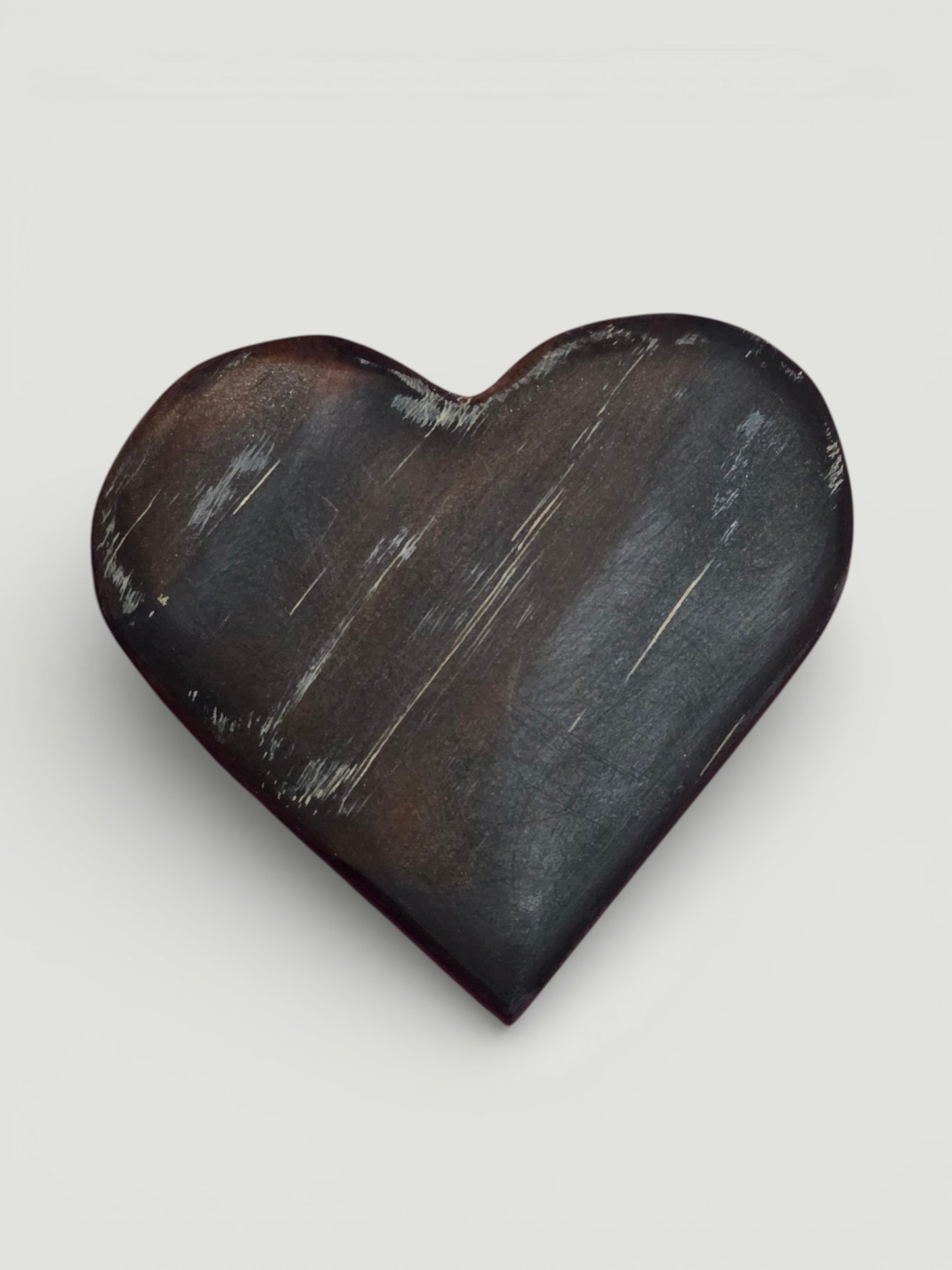 Distressed Burnt Pinewood Heart