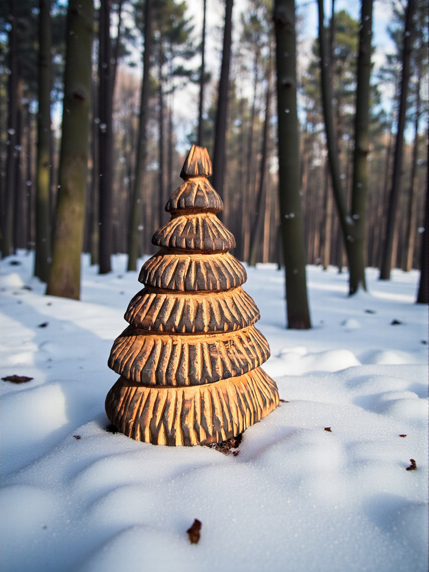 Mini Tree with Burnt Finish